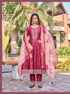 Nimisha by Aanchi Vichitra silk Flair kurti with pant and dupatta at low price fancy Anarkali suit catalogs
