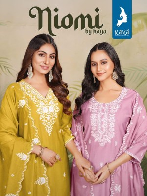 Niomi by Kaya Super Quality Streight cut kurti pant with dupatta catalogue Kaya kurti