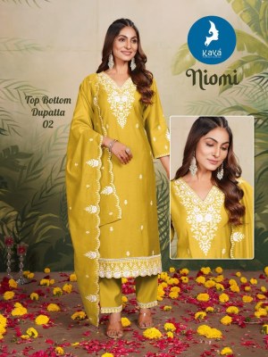 Niomi by Kaya Super Quality Streight cut kurti pant with dupatta catalogue readymade suit catalogs
