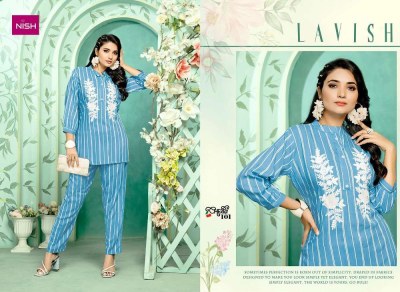 Nish new launch cherry stunning collection Kurti with pant set catalogue wholesale price in India  kurtis catalogs