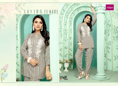 Nish new launch cherry stunning collection Kurti with pant set catalogue wholesale price in India  kurtis catalogs