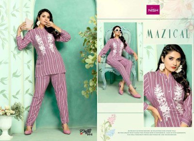 Nish new launch cherry stunning collection Kurti with pant set catalogue wholesale price in India  kurtis catalogs