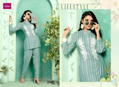 Nish new launch cherry stunning collection Kurti with pant set catalogue wholesale price in India  kurtis catalogs