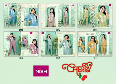 Nish new launch cherry stunning collection Kurti with pant set catalogue wholesale price in India  kurtis catalogs