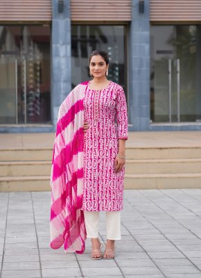Nisha vol 4 by Mystic 9 premium cotton Original wax batik Kurti pant and dupatta catalogue at amavi expo  readymade suit catalogs