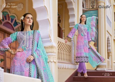 Noor by Zulfat Pure Cotton Exclusive Printed unstitched dress material catalogue at affordable rate salwar kameez catalogs