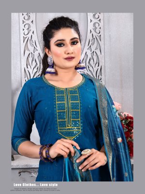 Noor vol 1 by Krishna Trendz Exclusive readymade suit with digital printed dupatta catalogue kurti pant with dupatta Catalogs