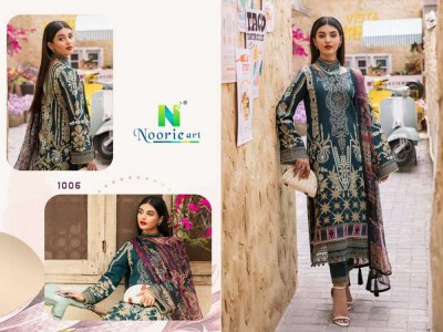Noori Art By Viona Suit Lamh e Kashmir 9000 velvet Embroidery Patch work Pakistani Suits pakistani suit catalogs