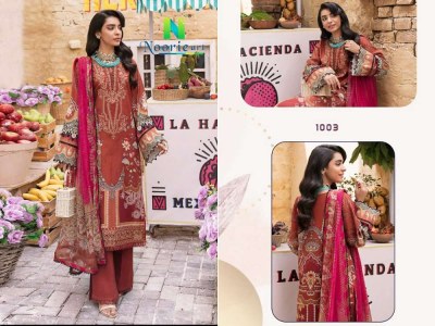 Noori Art By Viona Suit Lamh e Kashmir 9000 velvet Embroidery Patch work Pakistani Suits pakistani suit catalogs