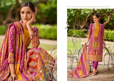 Nusrat by Belliza Pure modal silk Digital printed unstitched dress material catalogue at affordable rate salwar kameez catalogs