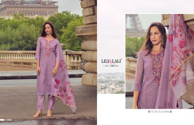 Nusrat by Lali and lily handwork fancy kurti pant and dupatta catalogue at amaviexpo kurti pant with dupatta Catalogs