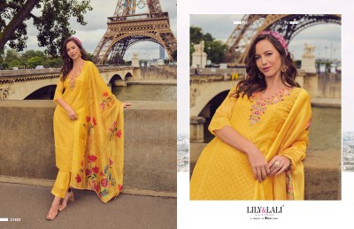 Nusrat by Lali and lily handwork fancy kurti pant and dupatta catalogue at amaviexpo kurti pant with dupatta Catalogs
