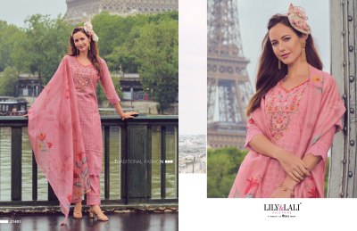 Nusrat by Lali and lily handwork fancy kurti pant and dupatta catalogue at amaviexpo kurti pant with dupatta Catalogs