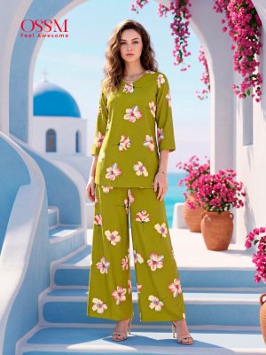 OSSM Glamour Vol. 02 Rayon Discharge Print Fancy Co-Ord Set co ord set catalogs