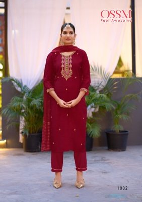  OSSM Gungun Luxuria Premium Vatican Silk Festival Set with Heavy Embroidery And Silk Jacquard Dupatta Wholesale kurtis catalogs
