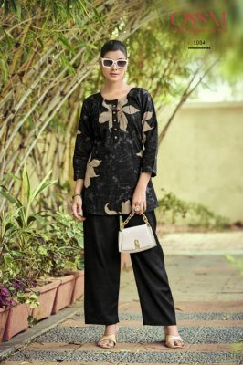 OSSM Honey Ethnic Festival Co Ord Set Vetican Print Top And Viscose Vetican Silk Bottom Wholesale  co ord set catalogs