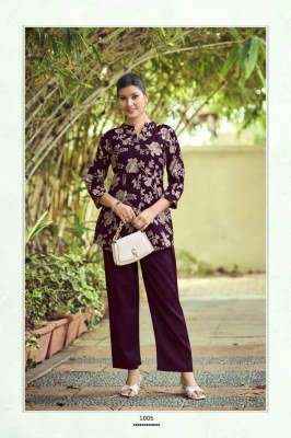 OSSM Honey Ethnic Festival Co Ord Set Vetican Print Top And Viscose Vetican Silk Bottom Wholesale  co ord set catalogs