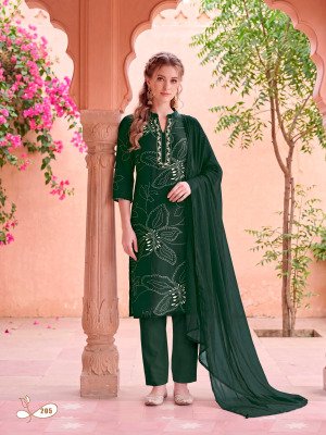 OSSM Mahima Vol-02 Rayon Embroidered Kurti Pant Set kurtis catalogs