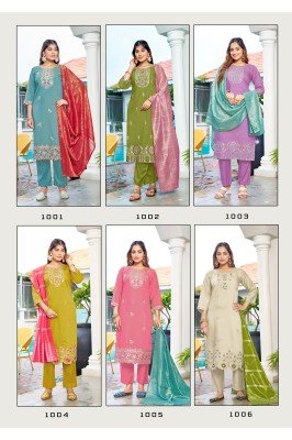 OSSM Mehak Premium Embroidered Roman Simmer Top And Bottom with Pocket Jacquard Simmer Dupatta Wholesale kurtis catalogs