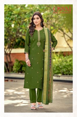 OSSM Mohey Vol 02 Festive Collection Viscos Roman Silk Sleeve Kurti with Heavy Embroidery And Pant Pocket, Jacquard Digital Print Dupatta Wholesale kurtis catalogs