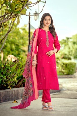 OSSM Mohey Vol 02 Festive Collection Viscos Roman Silk Sleeve Kurti with Heavy Embroidery And Pant Pocket, Jacquard Digital Print Dupatta Wholesale kurtis catalogs