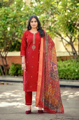 OSSM Mohey Vol 02 Festive Collection Viscos Roman Silk Sleeve Kurti with Heavy Embroidery And Pant Pocket, Jacquard Digital Print Dupatta Wholesale kurtis catalogs