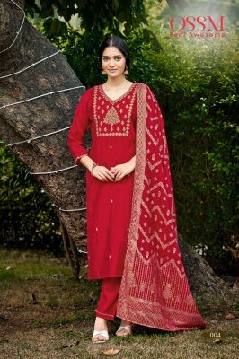 OSSM Monalisa Vol 06 Premium Viscos Roman Silk Suit with Heavy Embroidery And Chanderi Jacquard Dupatta Wholesale kurtis catalogs
