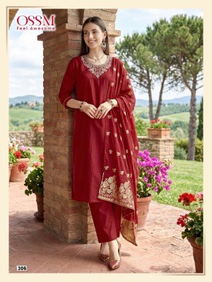 OSSM NARGIS Vol-03  3-Piece Suit Set with Pant Pocket kurti pant with dupatta Catalogs