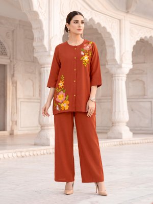 OSSM PIHU Cord Set with Embroidery Work co ord set catalogs