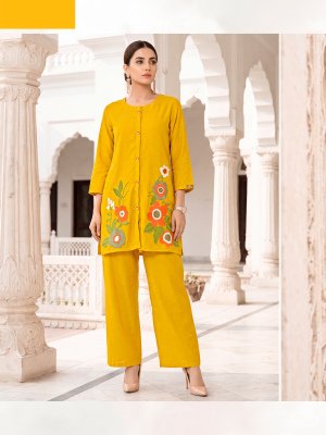 OSSM PIHU Cord Set with Embroidery Work co ord set catalogs