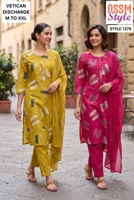 OSSM Style Combo Set Vetican Discharge Print Ethnic Wear wholesale catalogs