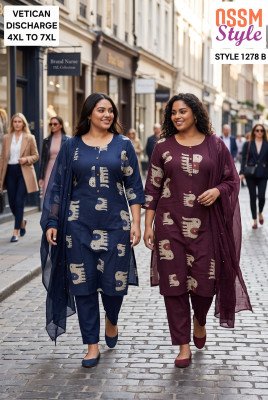 OSSM Style Combo Set Vetican Discharge Print Ethnic Wear Size wise Combo Set