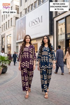 OSSM Style No. 280 Rayon Discharge Print 22Kg Kurti Collection Size wise Combo Set