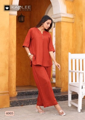 Olivia by Kadlee Exclusive Plain trendy Co ord set catalogue at affordable rate co ord set catalogs