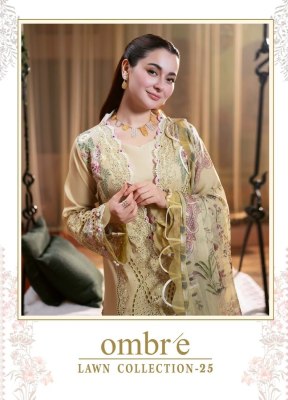 Ombrelawn 25 by Shree Fab Pure Cotton heavy embroidered Pakistani suit at affordable rate Shree fab