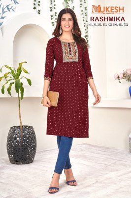 Only kurti by Rashmika quarding embroidered with sequence kurti catalogue at low rate  kurtis catalogs