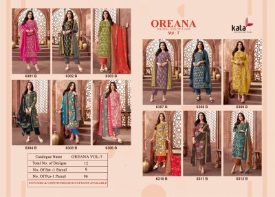 Orena vol 7 by kala exclusive jaipuri cotton dress material catalogue salwar kameez catalogs