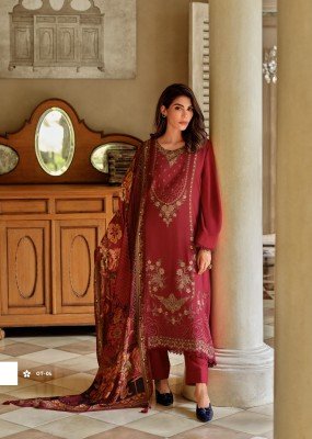 Ornate by Varshaa maslin embroidered fancy unstitched dress material catalogue at low rate  salwar kameez catalogs