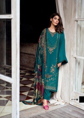 Ornate by Varshaa maslin embroidered fancy unstitched dress material catalogue at low rate  salwar kameez catalogs