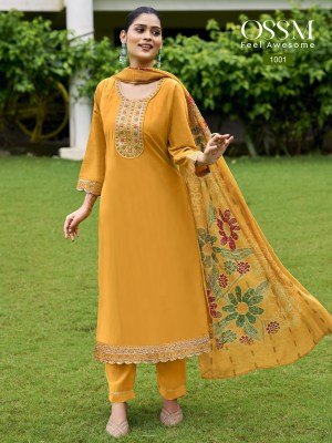 Ossam Resham Vol 02 Premium Anarkali 3pc Set with Heavy Embroidery and Chanderi Dupatta and radymade Suits Wholesale readymade suit catalogs
