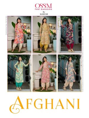 Ossm Afghani collection top with pant set wholesale catalogue  kurtis catalogs