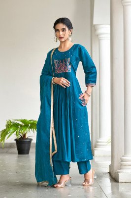 Ossm Gulzar Fancy 3Pc Collection Premium Viscos Roman Silk with Inner Heavy Embroidery And Organza Lace Work Wholesale product readymade suit catalogs