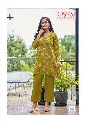 Ossm Lifestyle Vol 03 Festive Vetican Silk Print Kurti Mirror Embroidery And Lace Work Wholesale Product  kurtis catalogs
