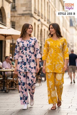 Ossm Style Cotton Printed Palazzo Set with Pocket co ord set catalogs