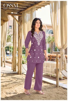 Ossm Vama Vol 5 Viscose Vatican Silk Co-ord Sets with Embroidery co ord set catalogs