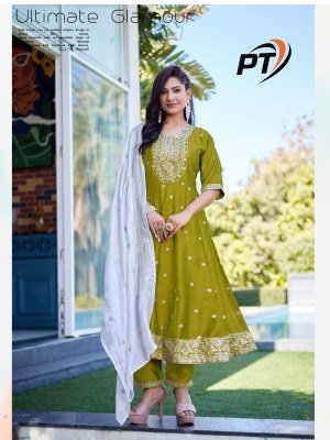 Padmavati Textiles Rashmika Vol 1 Vichitra Silk Salwar Suit Catalogue Wholesale Rate  readymade suit catalogs