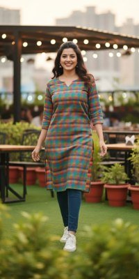 PC Hansika Vol 1 Straight Kurtis 7Pcs Pure Cotton Catalogue Wholesale Rate  kurtis catalogs