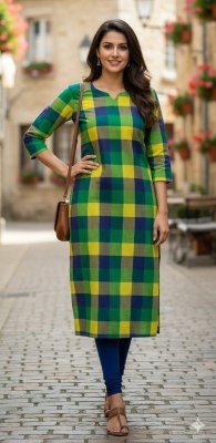 PC Hansika Vol 1 Straight Kurtis 7Pcs Pure Cotton Catalogue Wholesale Rate  kurtis catalogs