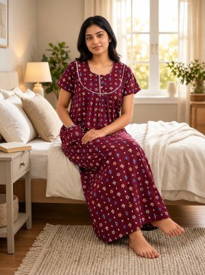 PIPIN Nighty Collection Rajwadi Cotton Nighty with Pocket night wear catalogs