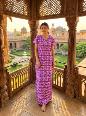 PIPIN Nighty Collection Rajwadi Cotton Nighty with Pocket night wear catalogs
